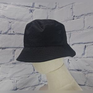 Burberry Men's TB Monogram Nylon Jacquard Bucket Hat Black Italy size Large